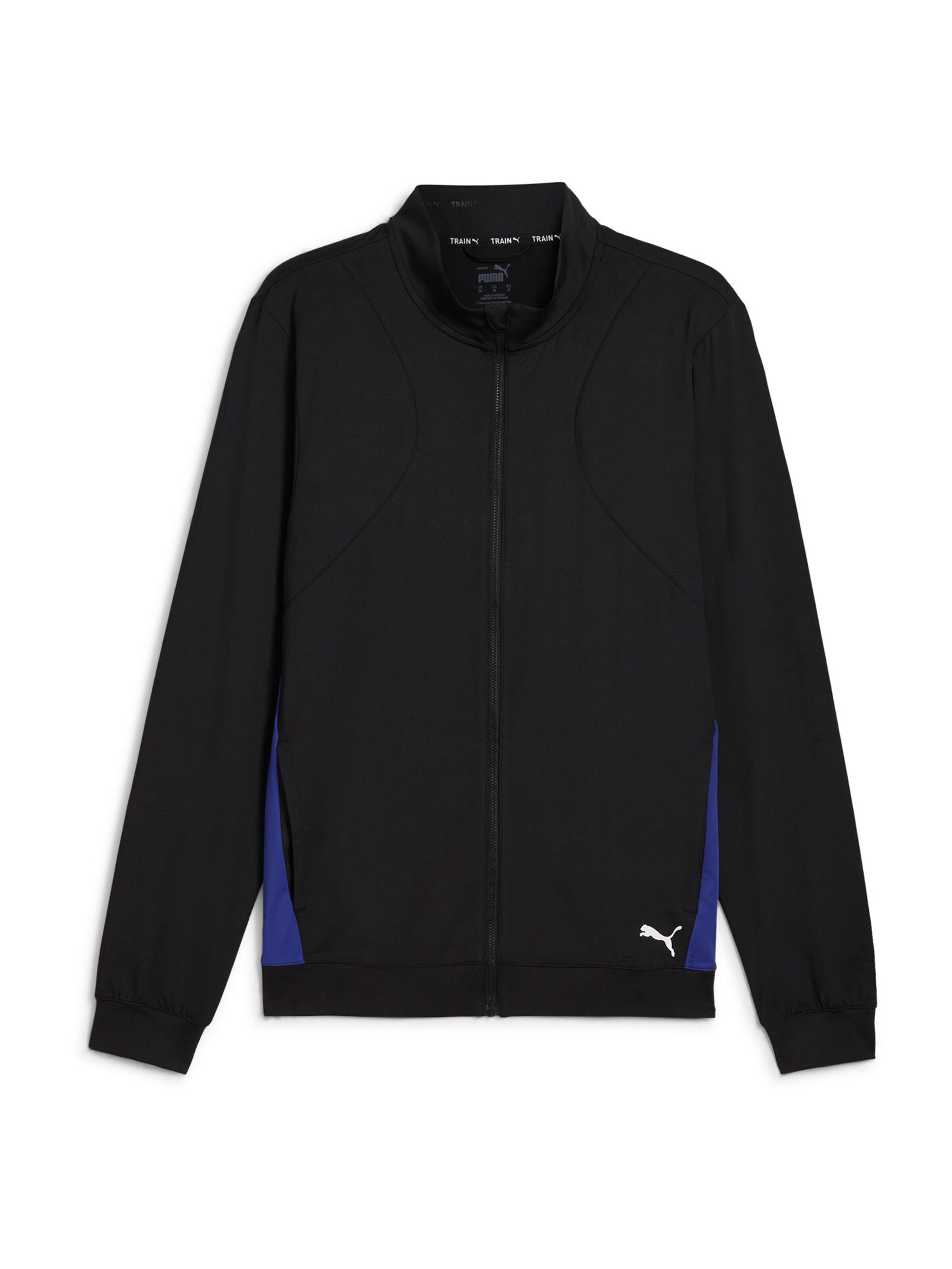 PUMA Sportsweatvest 'Cloudspun' in Zwart: voorkant