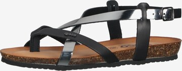 IGI&CO Strap Sandals in Black: front