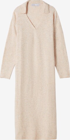 Bershka Knit dress in Beige: front