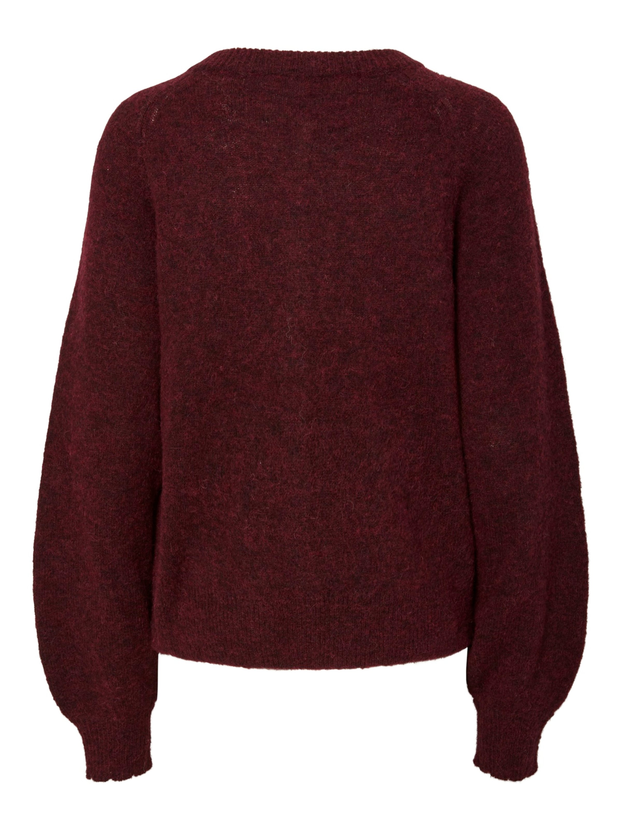 YAS Knit Cardigan 'YASJOHI' in Red