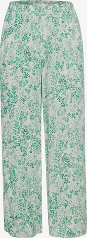 ICHI Wide leg Pants 'IHMARRAKECH' in Green: front