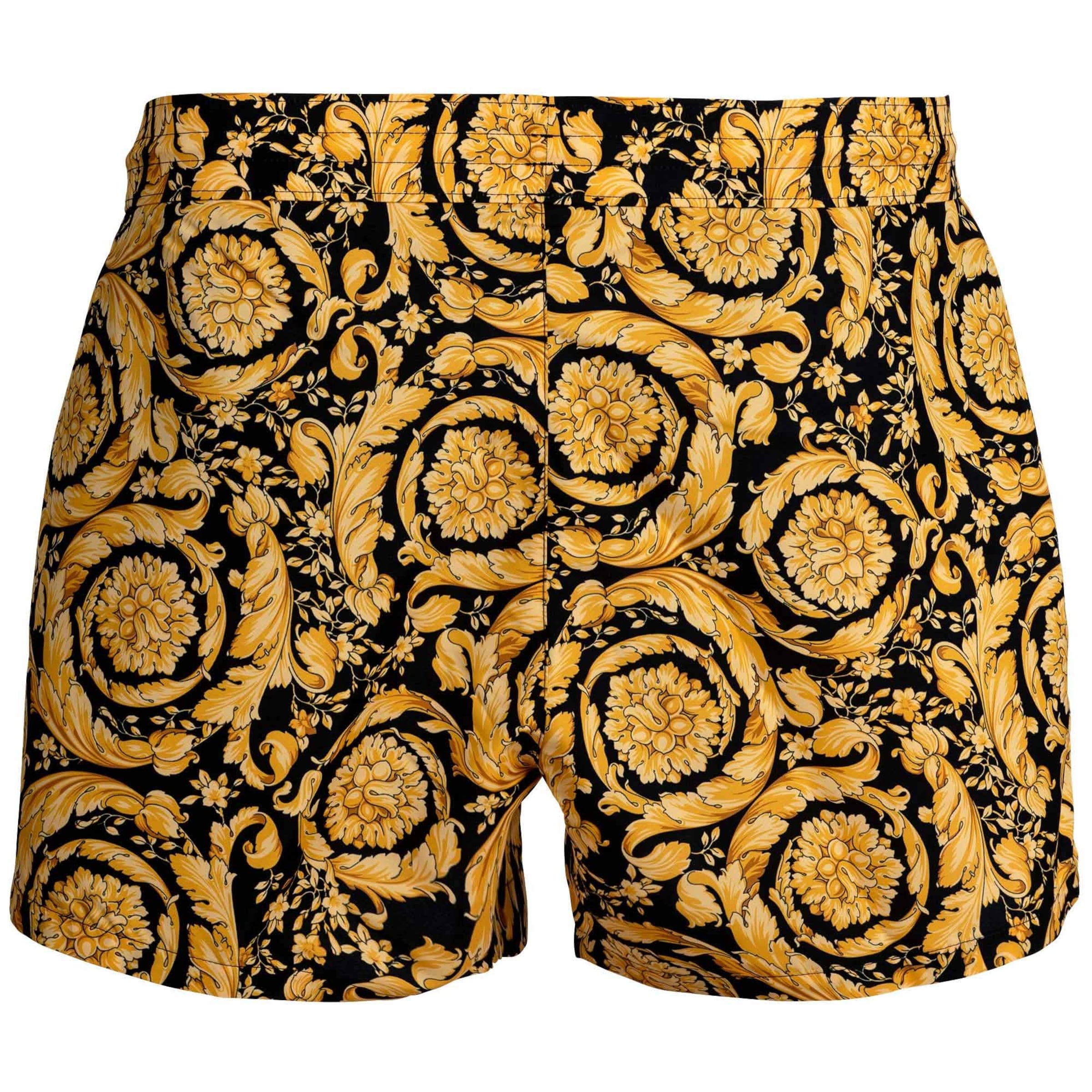 Pantaloncini da bagno di VERSACE in giallo