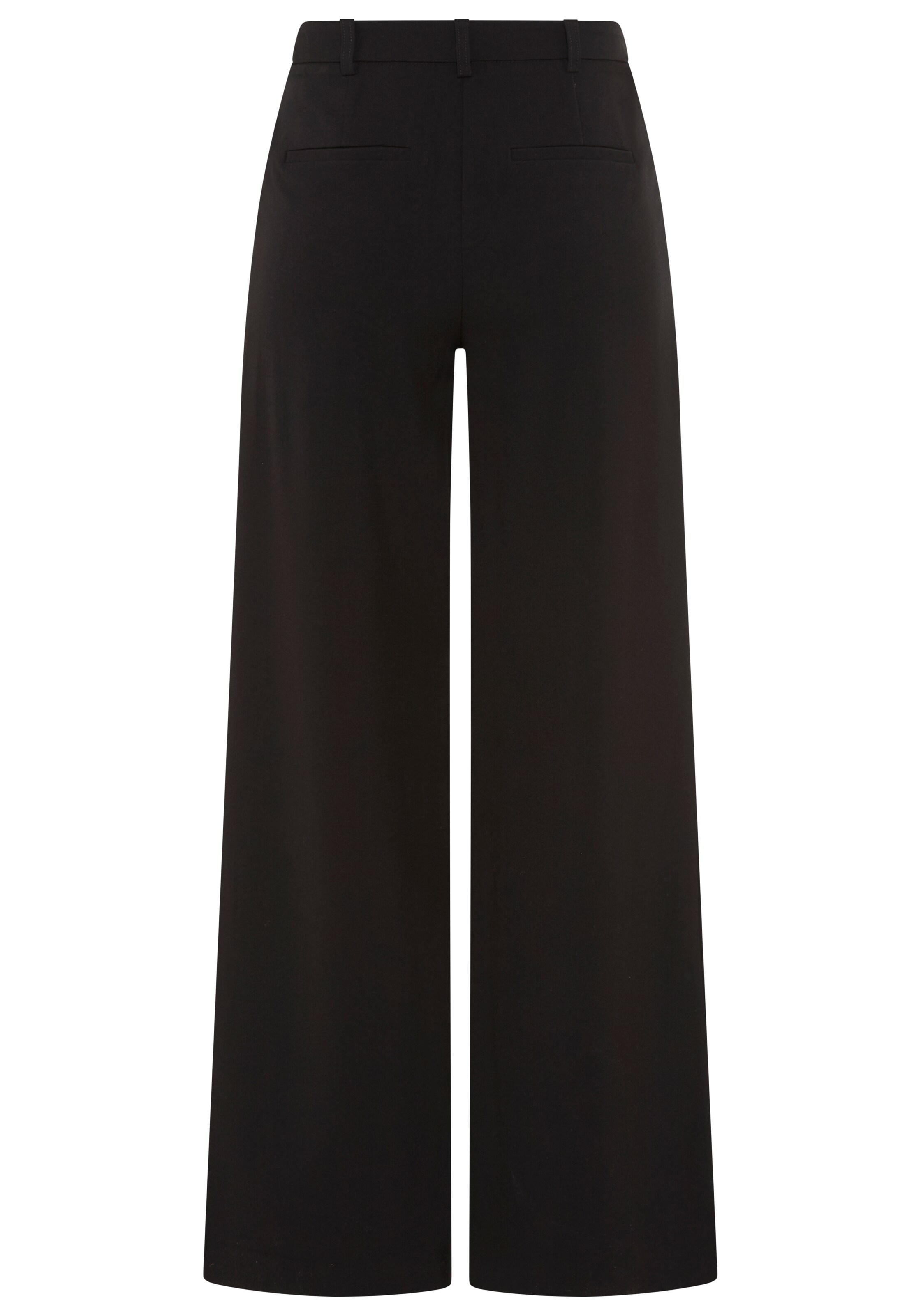 Tamaris Wide leg Pleat-Front Pants in Black