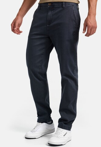 INDICODE JEANS Regular Chino trousers ' Gabrin ' in Blue