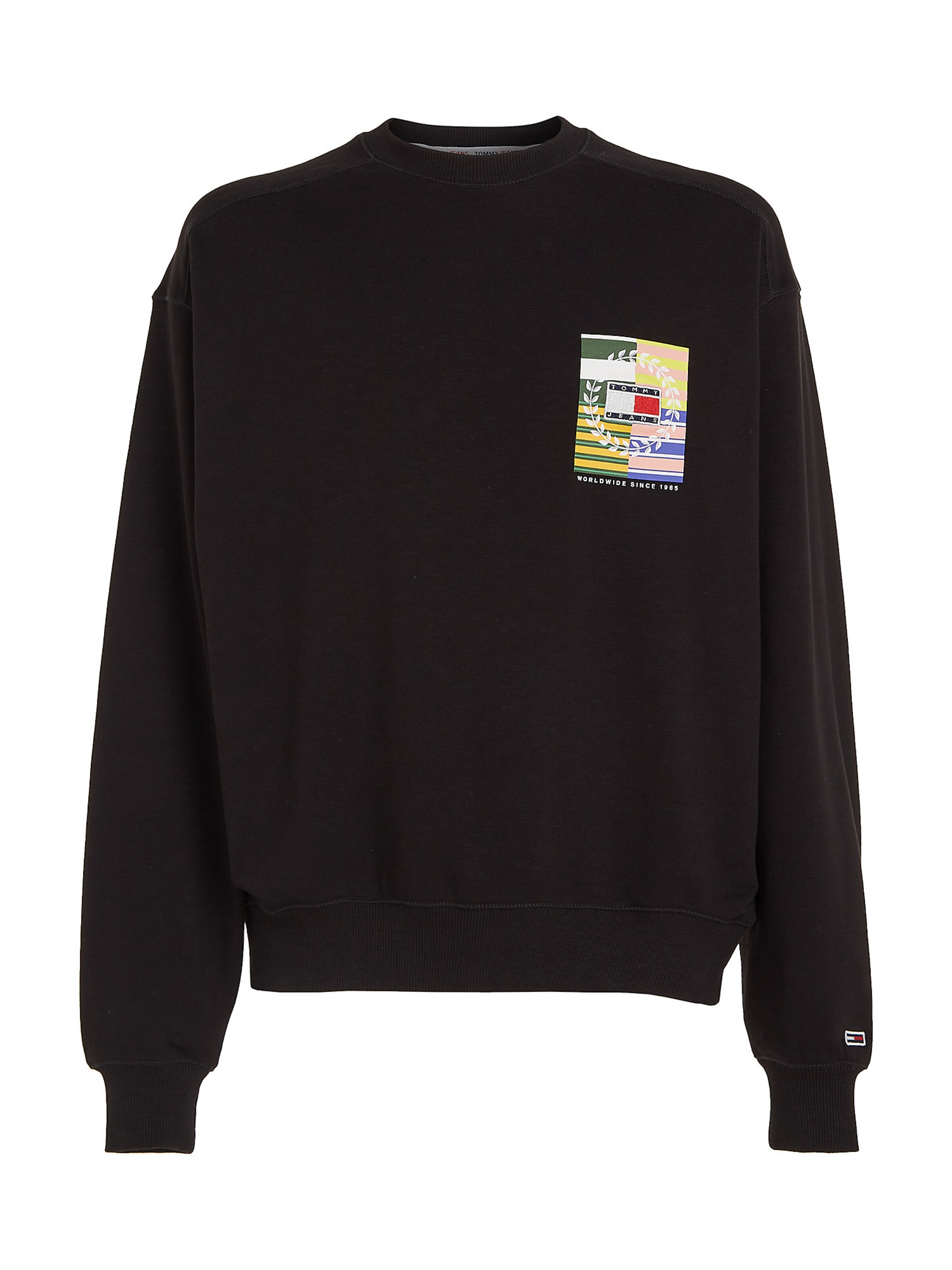 Tommy Jeans Sweatshirt in Schwarz: Vorderseite