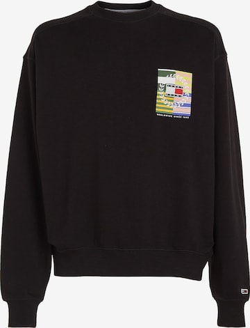 Tommy Jeans Sweatshirt in Black: front