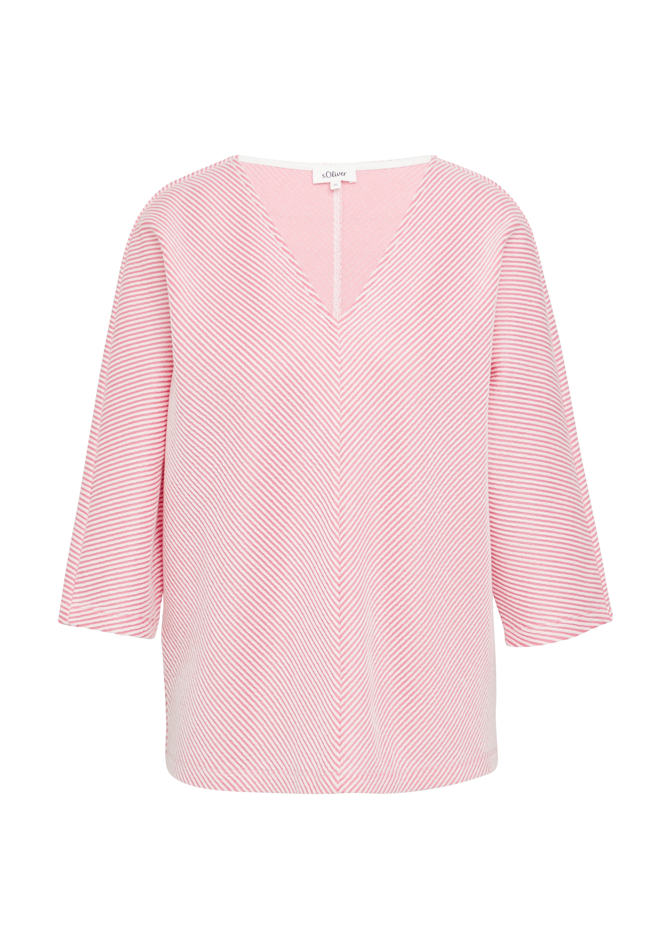 Sweat-shirt s.Oliver en rose : devant