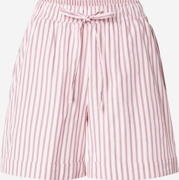 Loosefit Pantalon 'PCTaelyn' PIECES en rose : devant