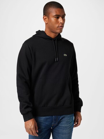 LACOSTE Sweatshirt in Black: front