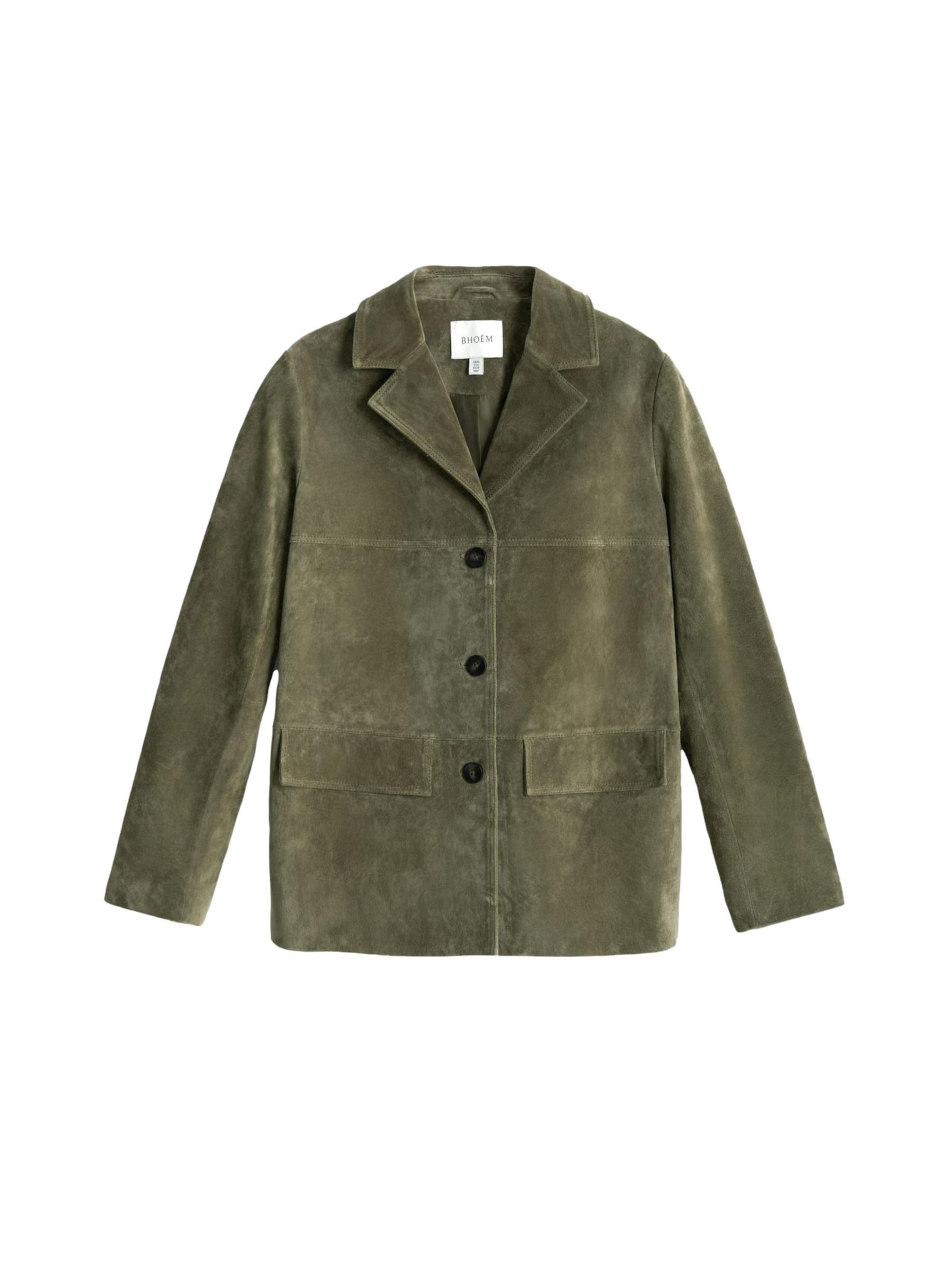 Bhoem Between-Season Jacket in Green: front