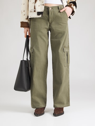 LEVI'S ® Ohlapna forma Kargo hlače 'SUPERLOW LOOSE' | zelena barva: sprednja stran