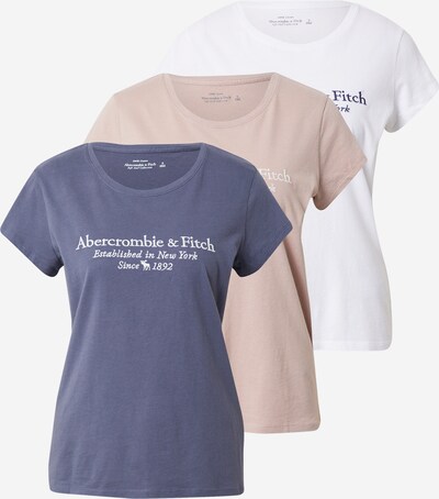 Abercrombie & Fitch Shirt in beige / navy / taubenblau / weiß, Produktansicht