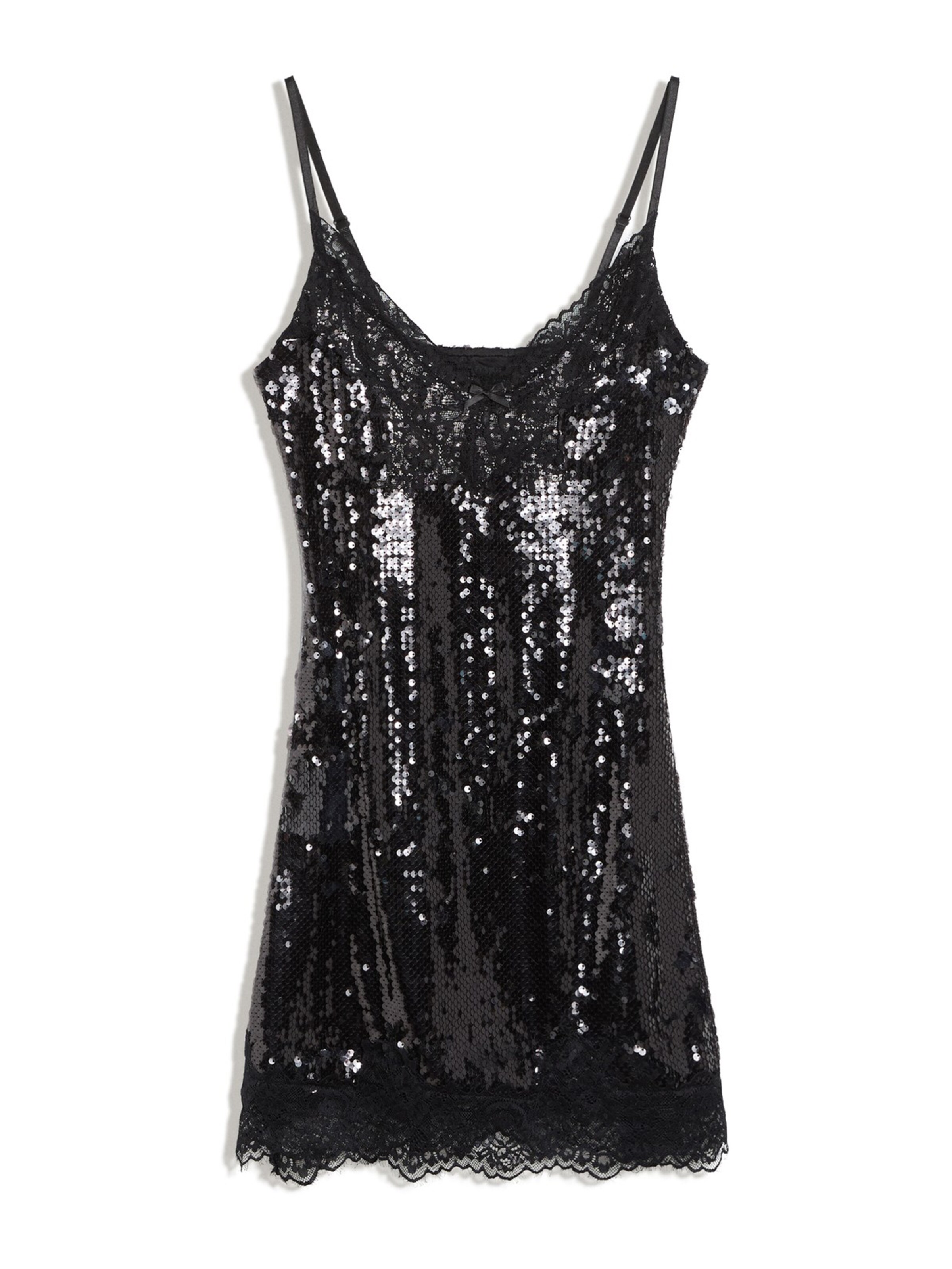 Bershka Cocktail dress in Black: front