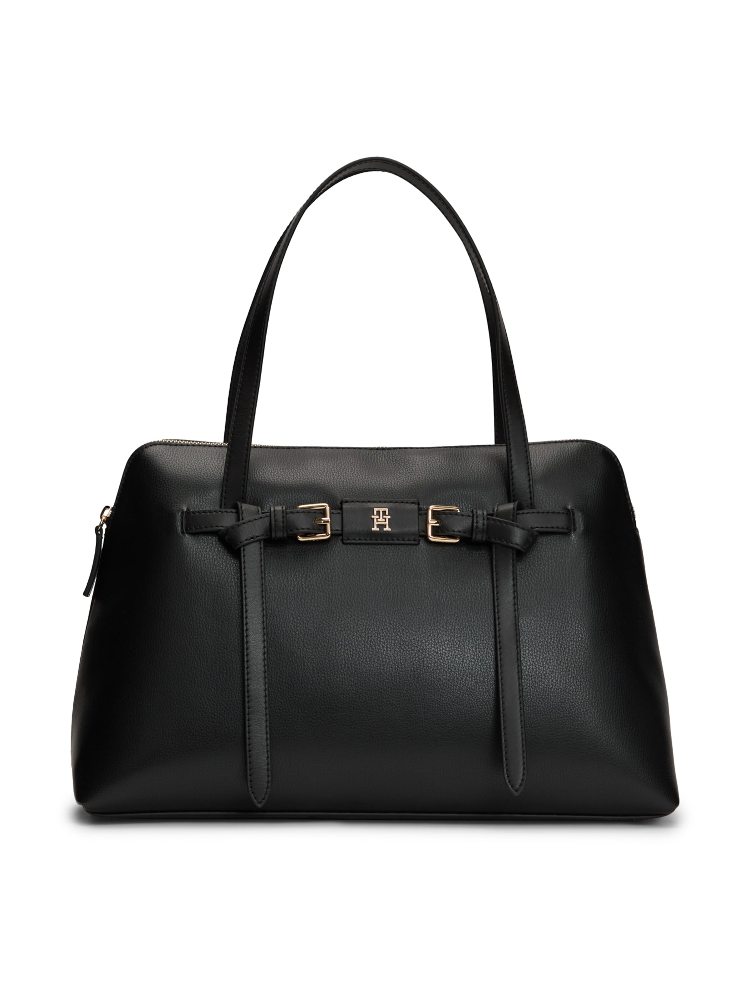 TOMMY HILFIGER Schultertasche in Schwarz: Vorderseite