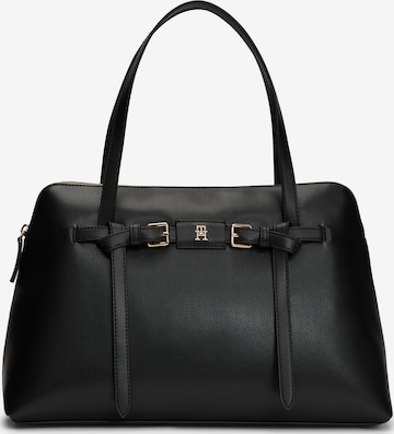 TOMMY HILFIGER Schultertasche in Schwarz: Vorderseite