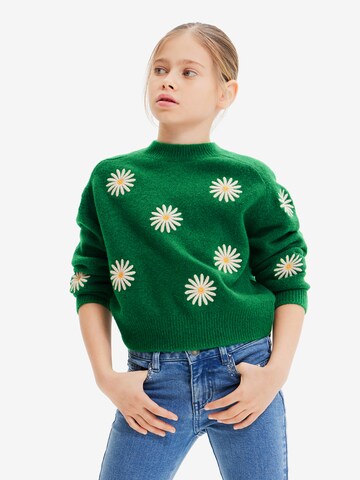 Pull-over Desigual en vert : devant