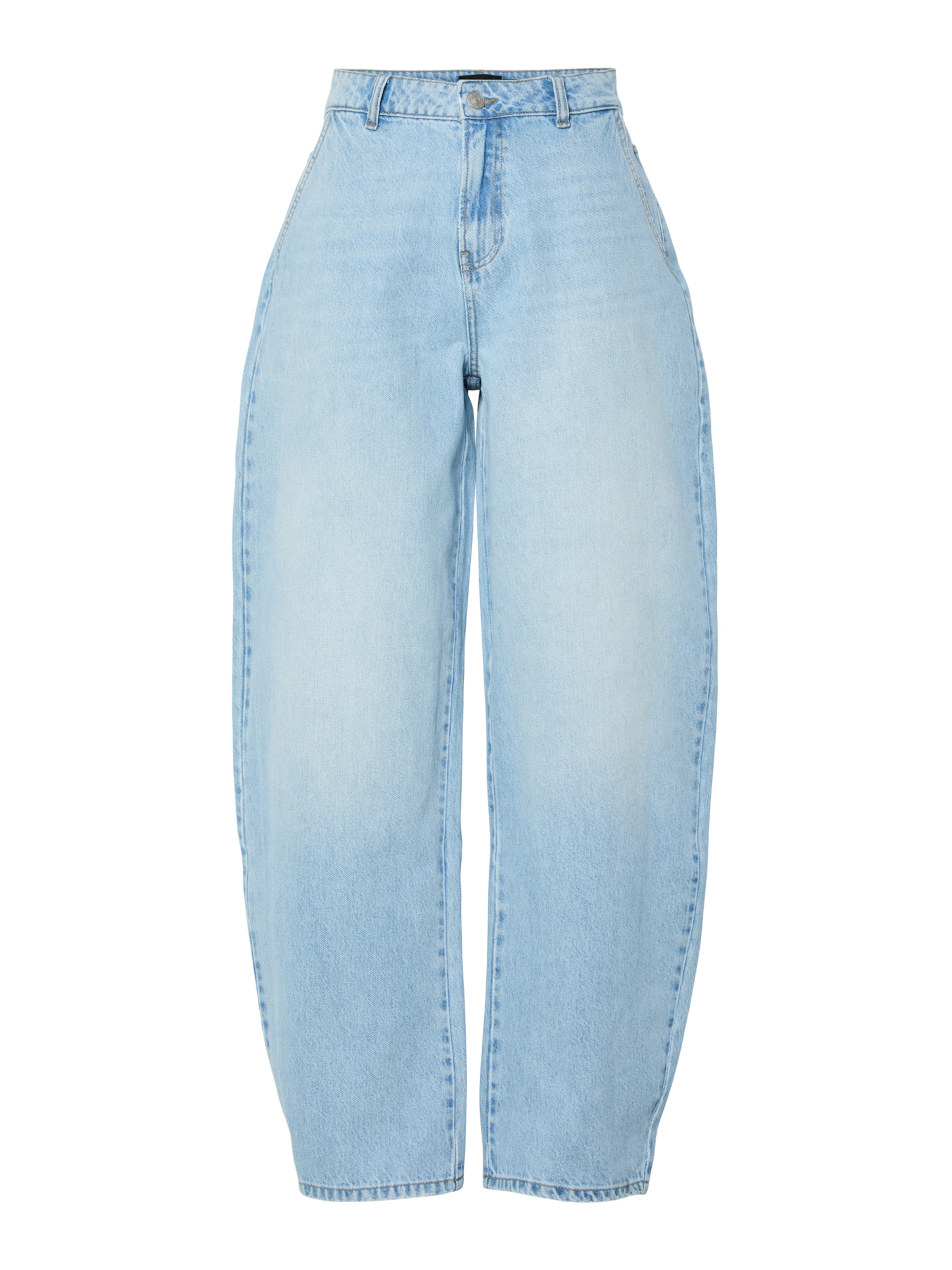 PIECES Baggy Jeans 'PCRATE' in Blau: Vorderseite