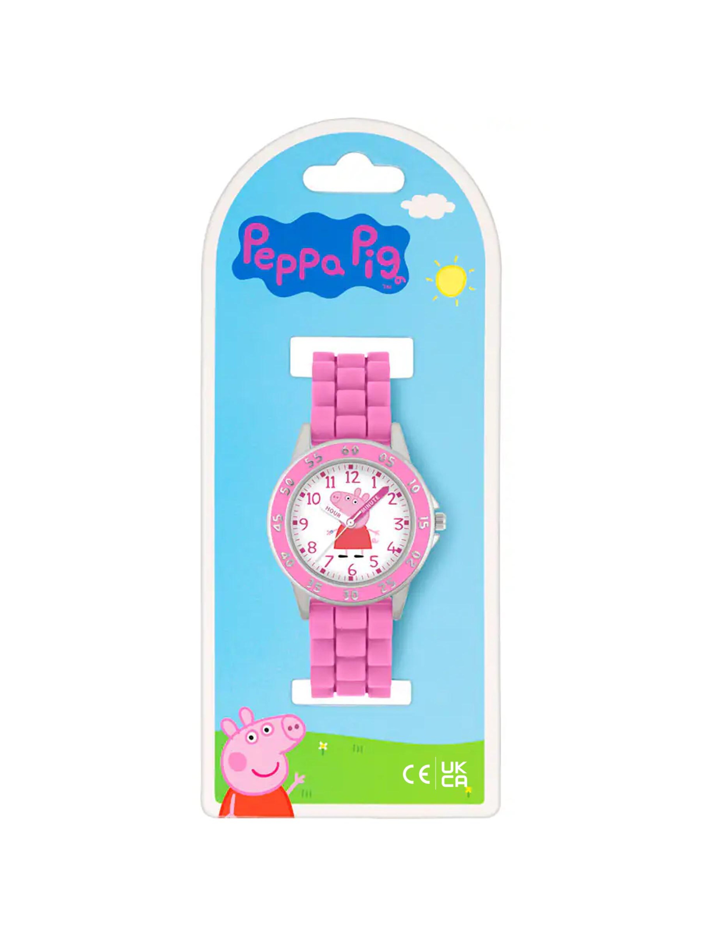 Montre 'Disney Peppa Pig Time Teacher' DISNEY en rose