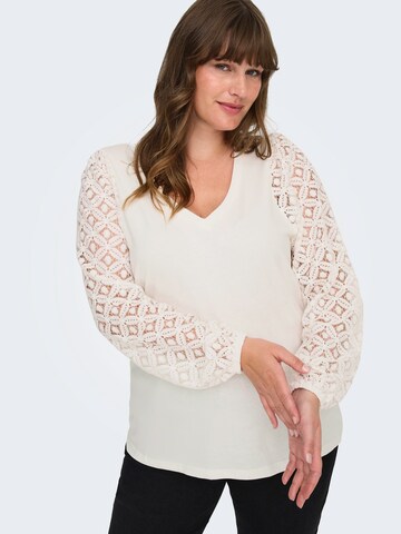 ONLY Carmakoma Bluse 'CAREFFIE' in Weiß: Vorderseite