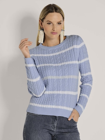 Pull-over MADELEINE en bleu : devant