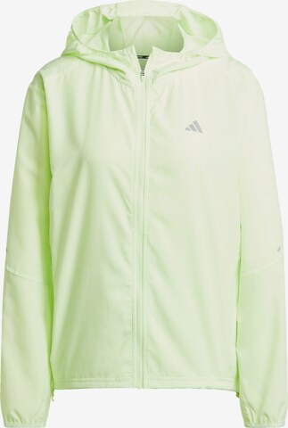 Veste de sport 'Run It' ADIDAS PERFORMANCE en vert : devant