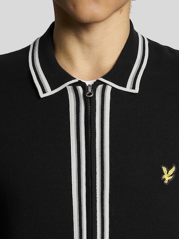Lyle & Scott Gebreid vest in Zwart