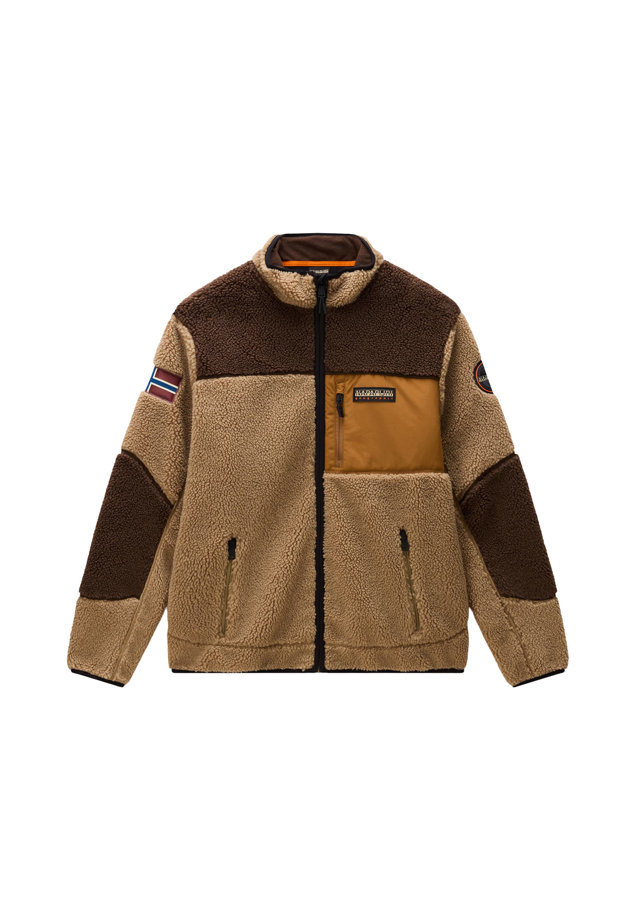 NAPAPIJRI - Chaqueta polar 'Yupik' en marrón: frente