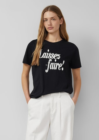 s.Oliver Shirt in Zwart: voorkant