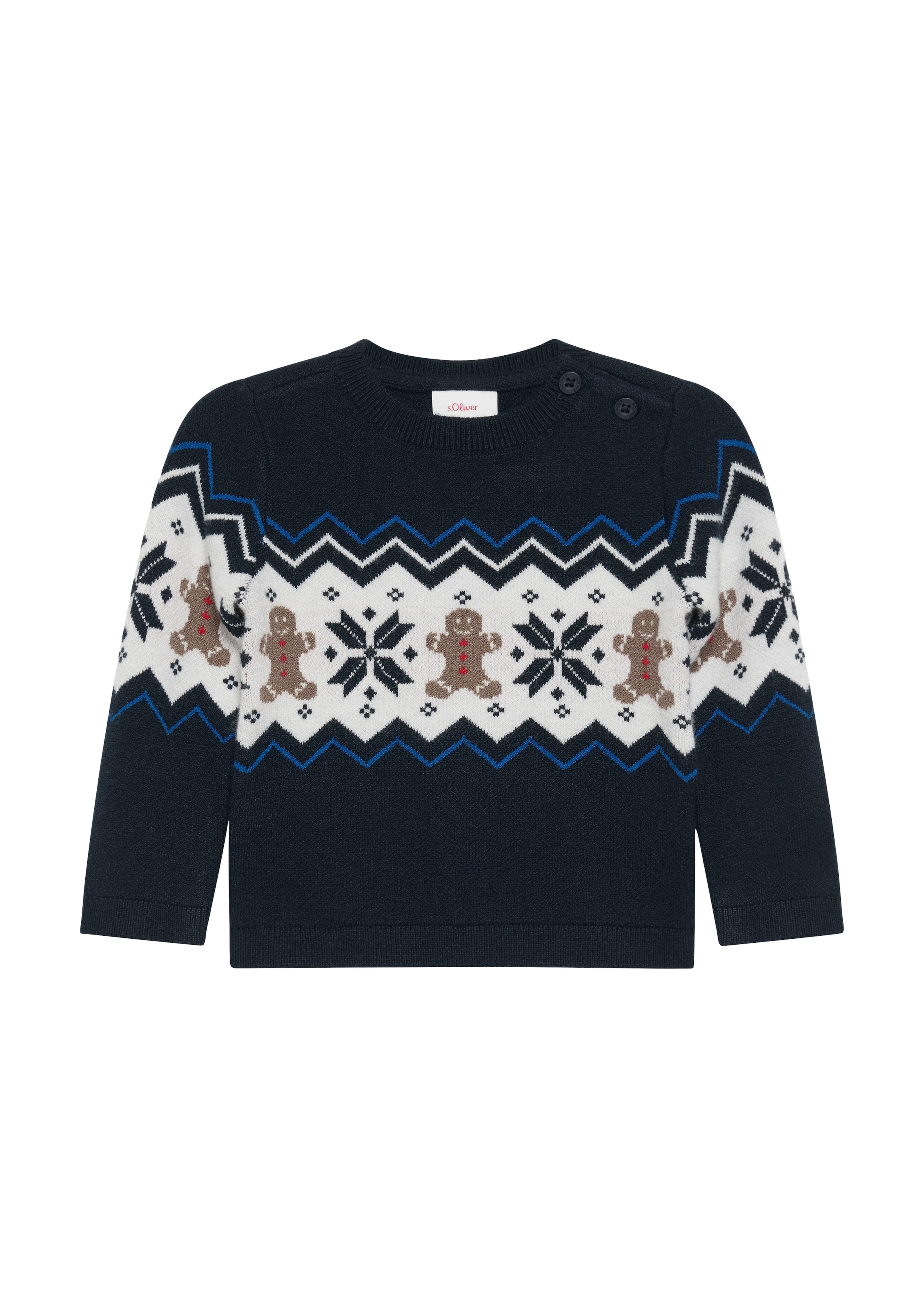 Pull-over s.Oliver en bleu : devant