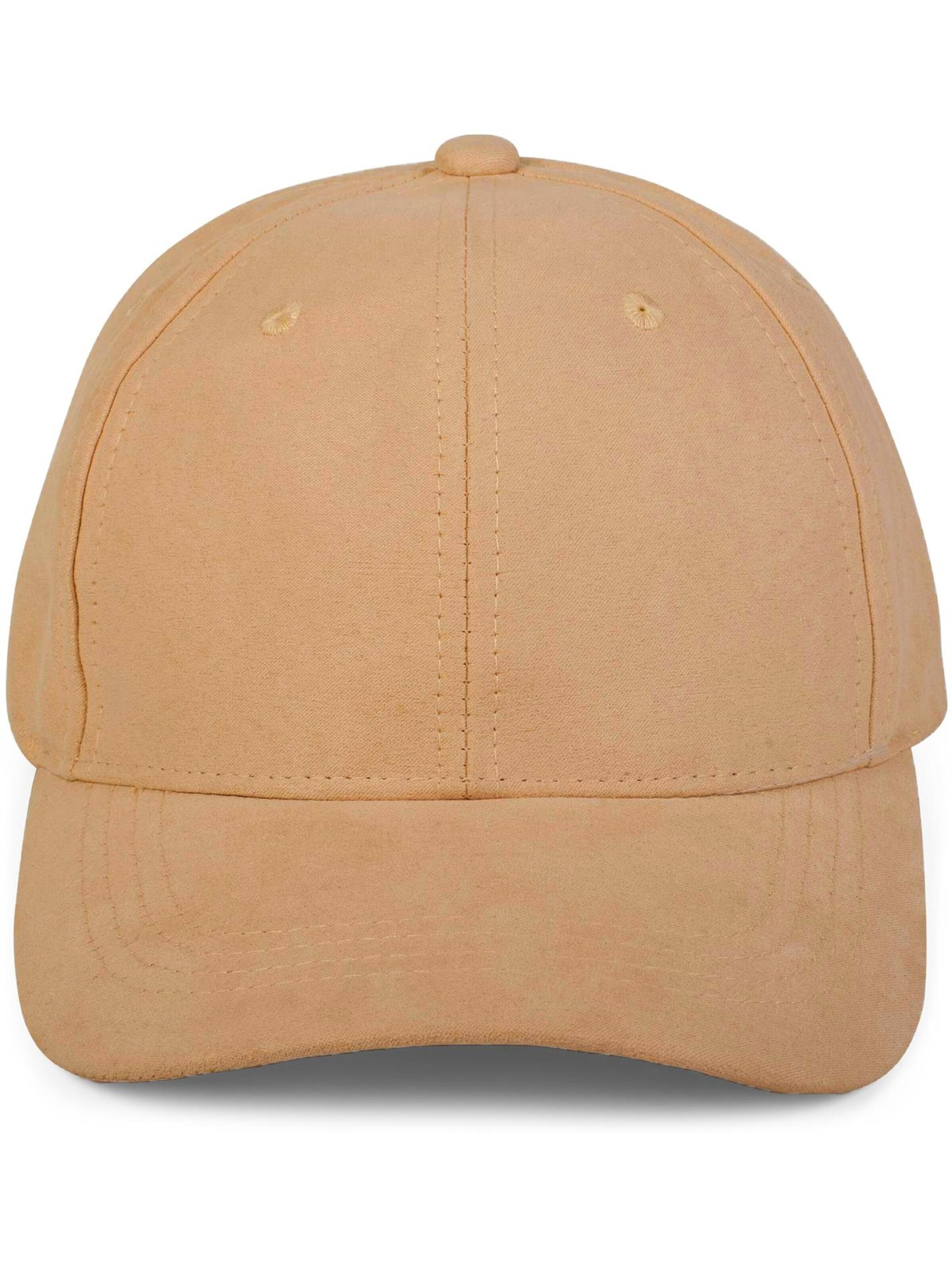 styleBREAKER Cap 'Cap in Wildleder Optik' in Beige: front
