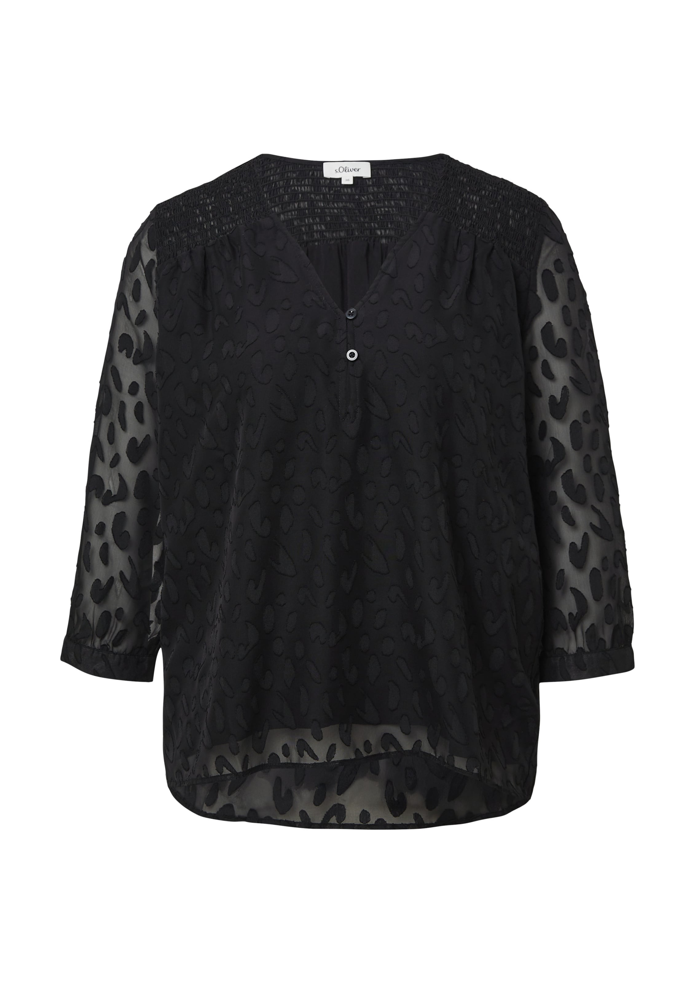 s.Oliver Blouse in Black: front