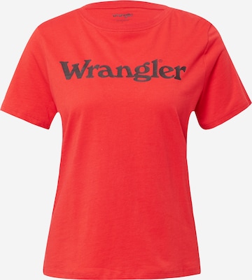 WRANGLER T-shirt i röd: framsida