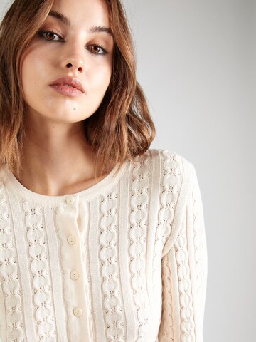 ABOUT YOU x Emili Sindlev Knit Cardigan 'Keela' in White