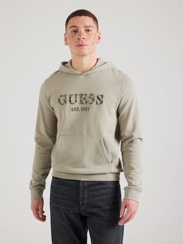 GUESS Sweatshirt 'BEAU' in Green: front