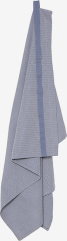 Telo doccia 'Welness Towel' di The Organic Company in blu: frontale