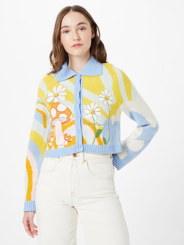 House of Sunny Knit cardigan in Mixed colours: front