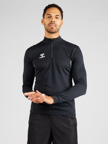 Hummel Sportsweatshirt 'AUTHENTIC' in Zwart: voorkant
