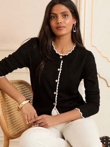 love & roses - Casaco de malha em preto