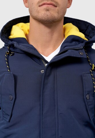 INDICODE JEANS Between-Seasons Parka 'Ocala' in Blue