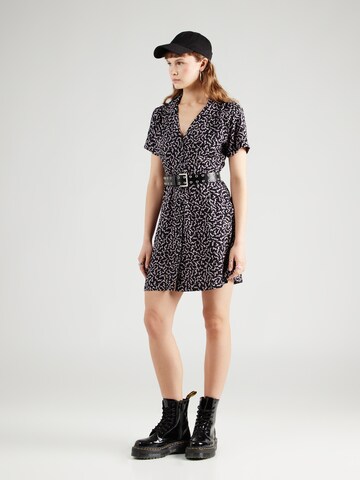 Volcom Shirt Dress 'STORMY TROPIX' in Black