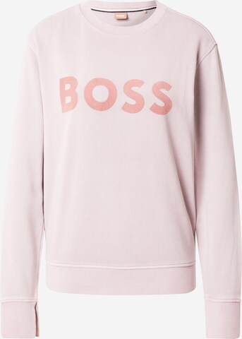 Sweat-shirt 'Elaboss' BOSS en rose : devant