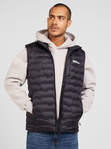 JACK WOLFSKIN Sportweste 'PASSAMANI' in Schwarz: Vorderseite