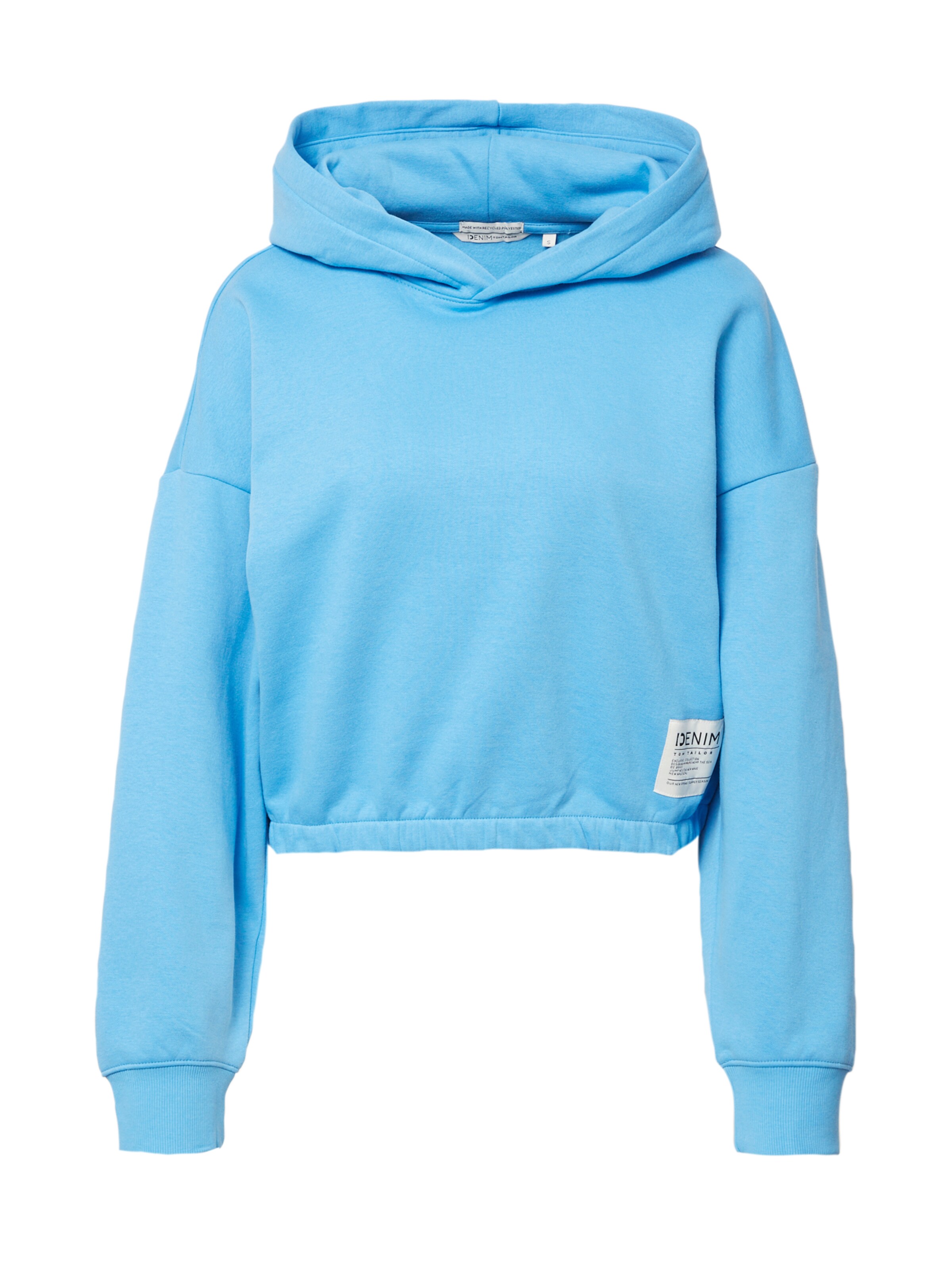 Bluză de molton de la TOM TAILOR DENIM pe albastru: față