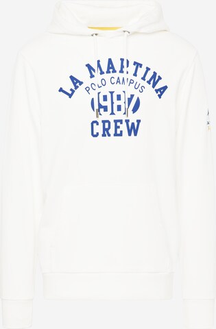 La Martina Sweatshirt in Wit: voorkant