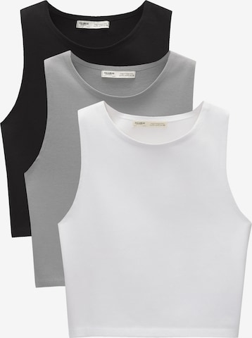 Pull&Bear Top in Grau: predná strana