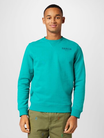 GARCIA Sweatshirt in Blauw: voorkant