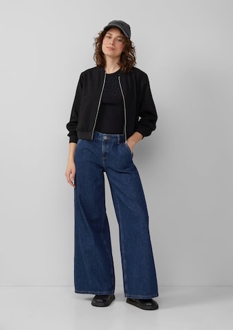 QS Wide leg Jeans 'Catie' in Blauw