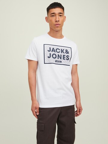 T-Shirt 'HARRISON' JACK & JONES en bleu : devant