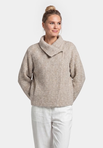 Manteau mi-saison 'Minimalistic' usha WHITE LABEL en blanc : devant