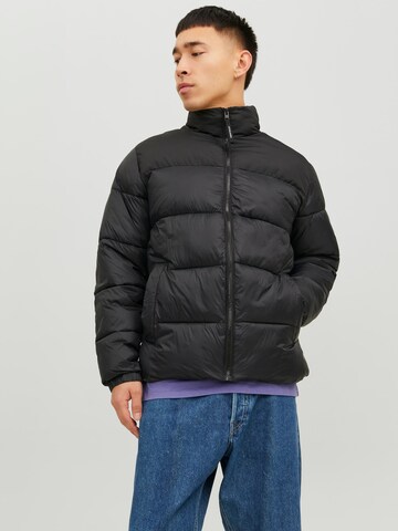 JACK & JONES Winter jacket 'TOBY' in Black: front